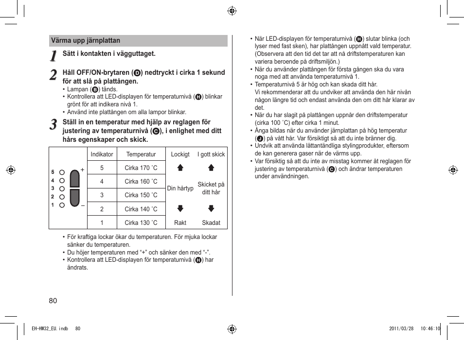 Panasonic EHHW32 User Manual | Page 80 / 158