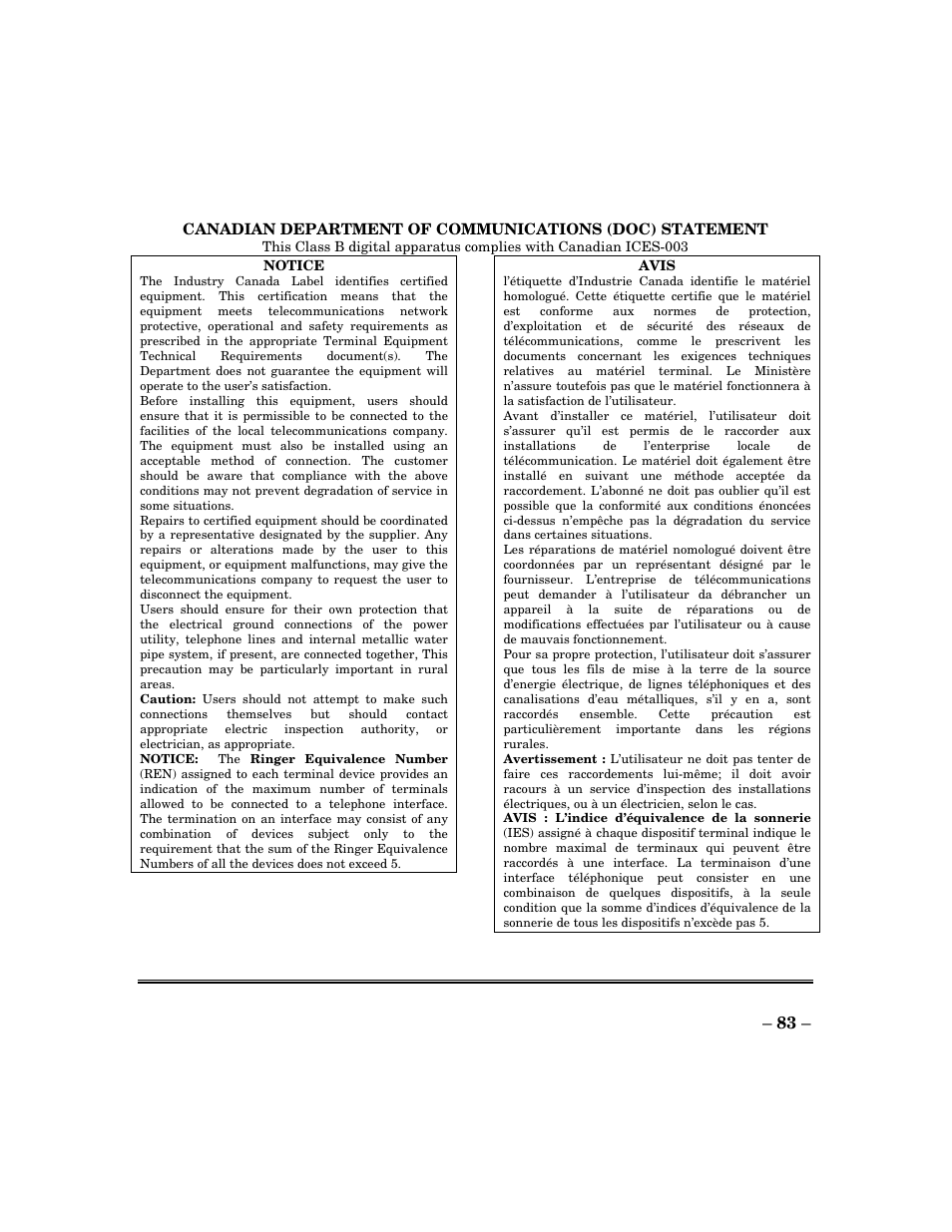 ADT Security Services Focus 200 Plus User Manual | Page 83 / 88