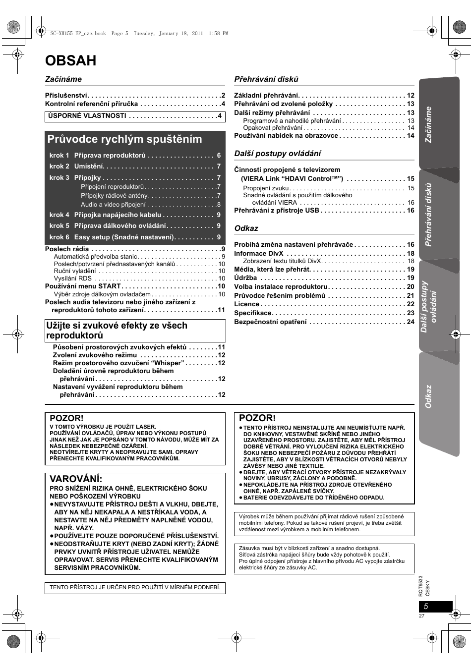 Panasonic SCXH155EP User Manual | Page 27 / 90