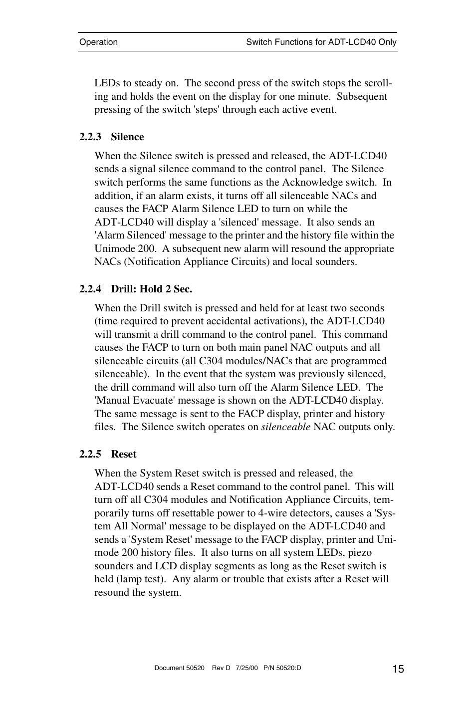 ADT Security Services ADT-LCD40 User Manual | Page 15 / 36
