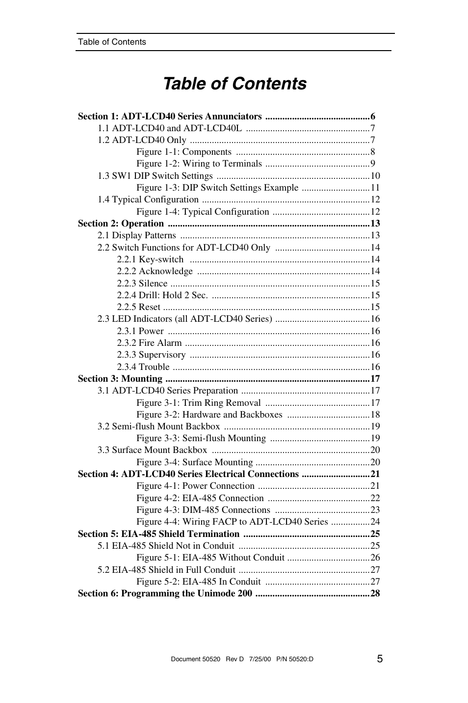 ADT Security Services ADT-LCD40 User Manual | Page 5 / 36