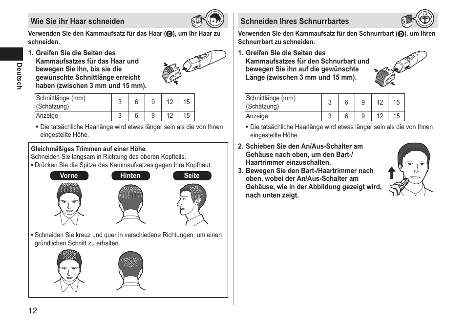 Panasonic ERGY10 User Manual | Page 12 / 124