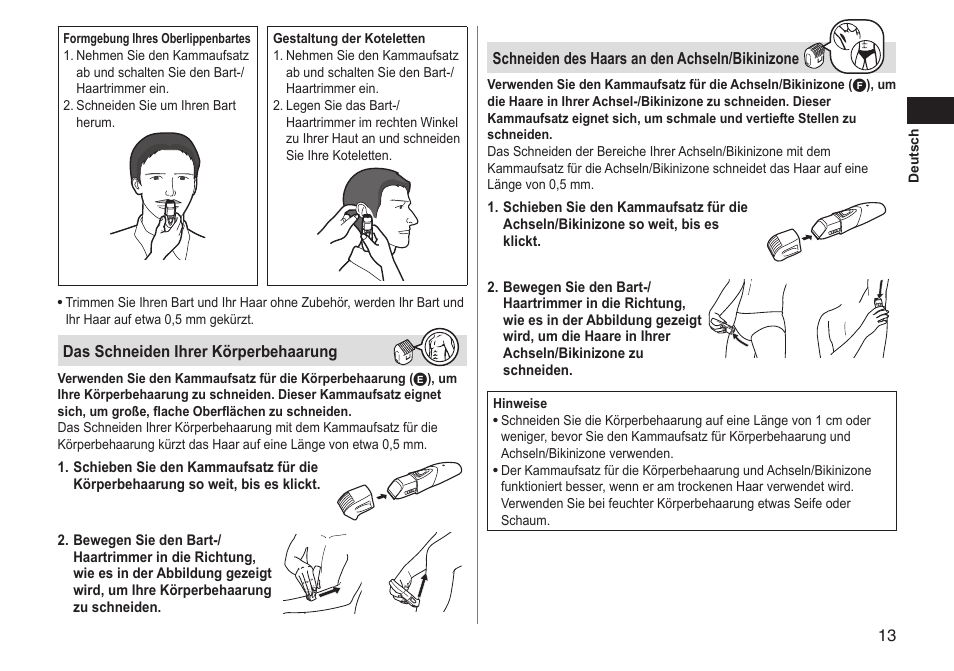 Panasonic ERGY10 User Manual | Page 13 / 124