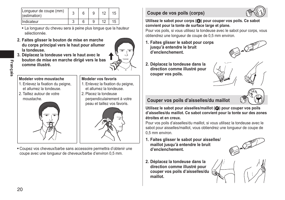 Panasonic ERGY10 User Manual | Page 20 / 124