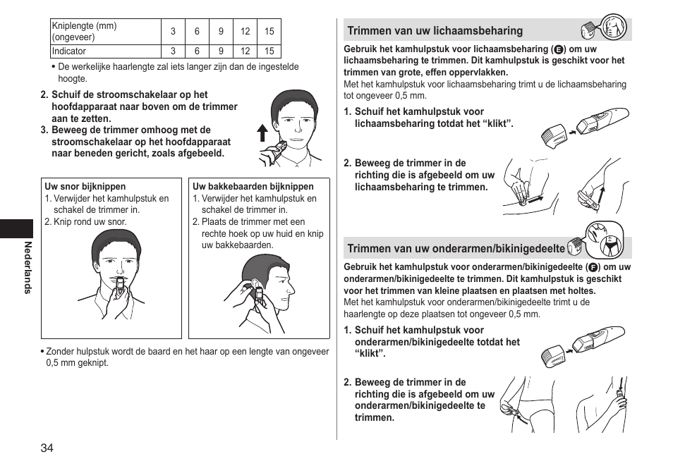 Panasonic ERGY10 User Manual | Page 34 / 124