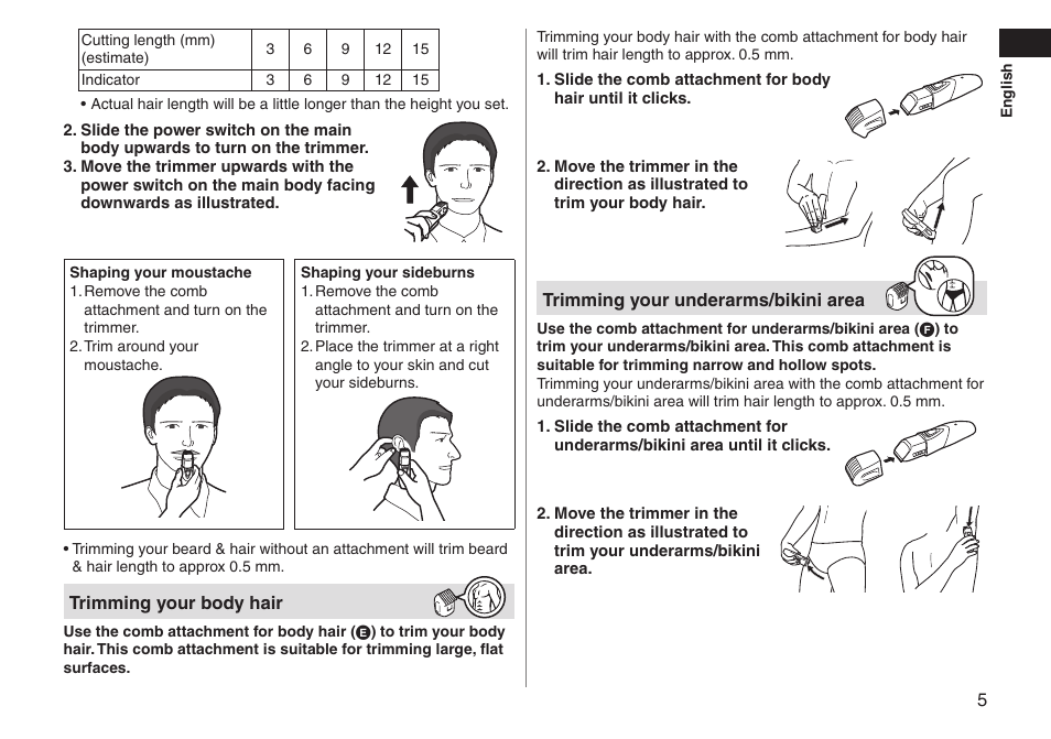 Panasonic ERGY10 User Manual | Page 5 / 124