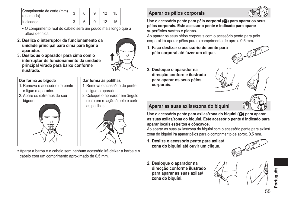 Panasonic ERGY10 User Manual | Page 55 / 124