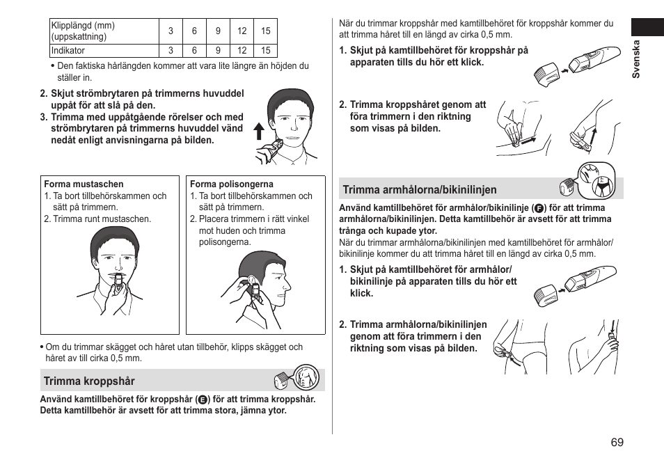 Panasonic ERGY10 User Manual | Page 69 / 124