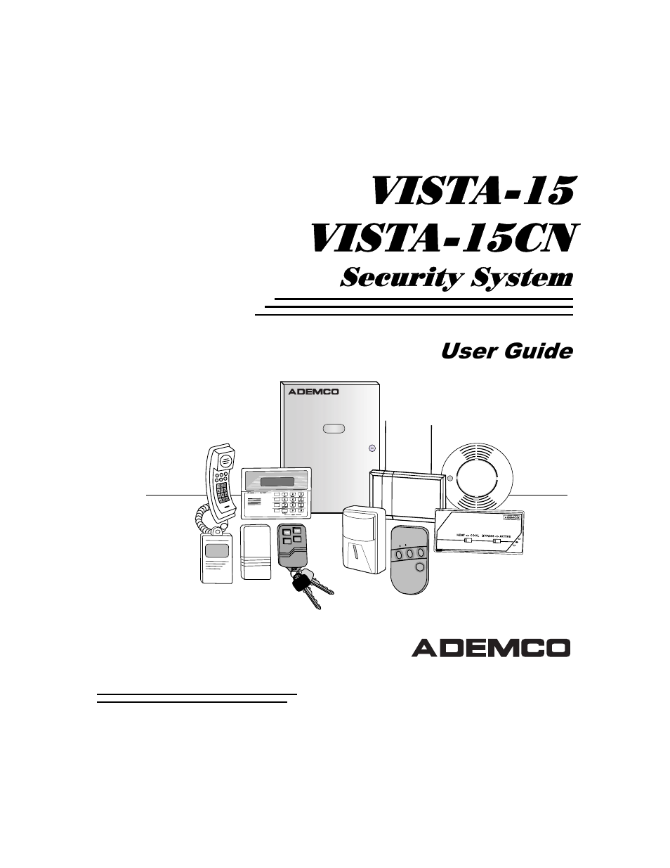 ADT Security Services VISTA-15 User Manual | 56 pages