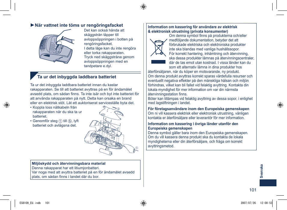 Panasonic ES8109 User Manual | Page 101 / 196