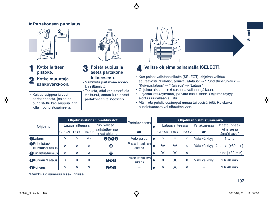 Panasonic ES8109 User Manual | Page 107 / 196