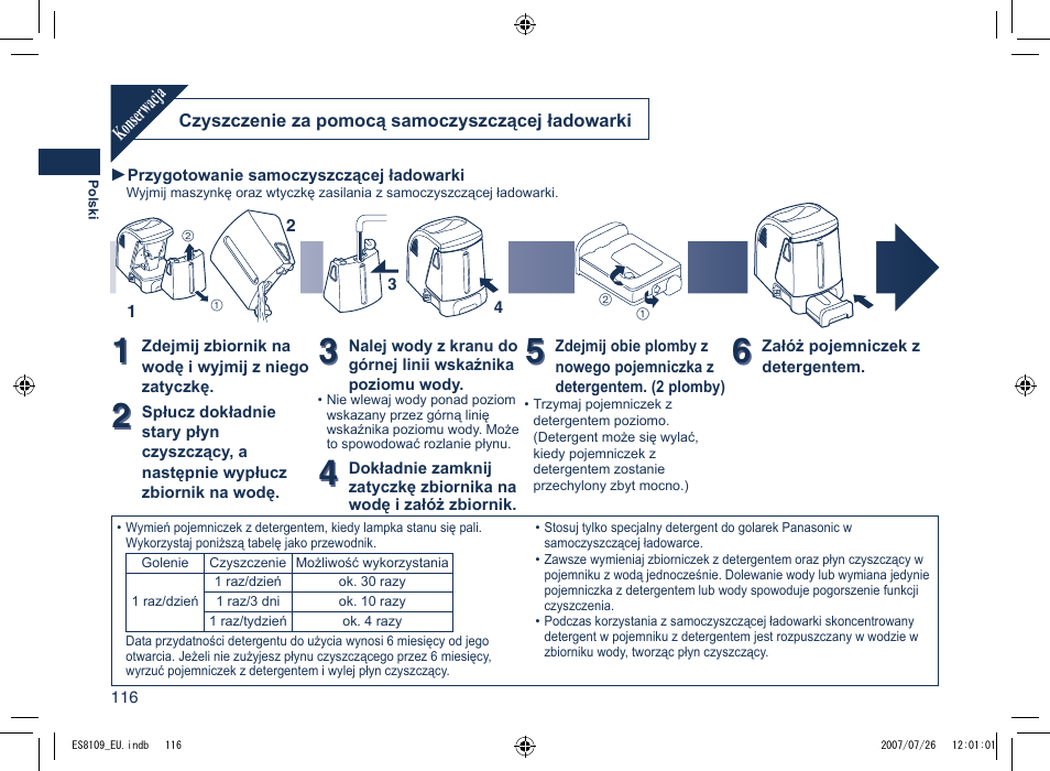 Panasonic ES8109 User Manual | Page 116 / 196