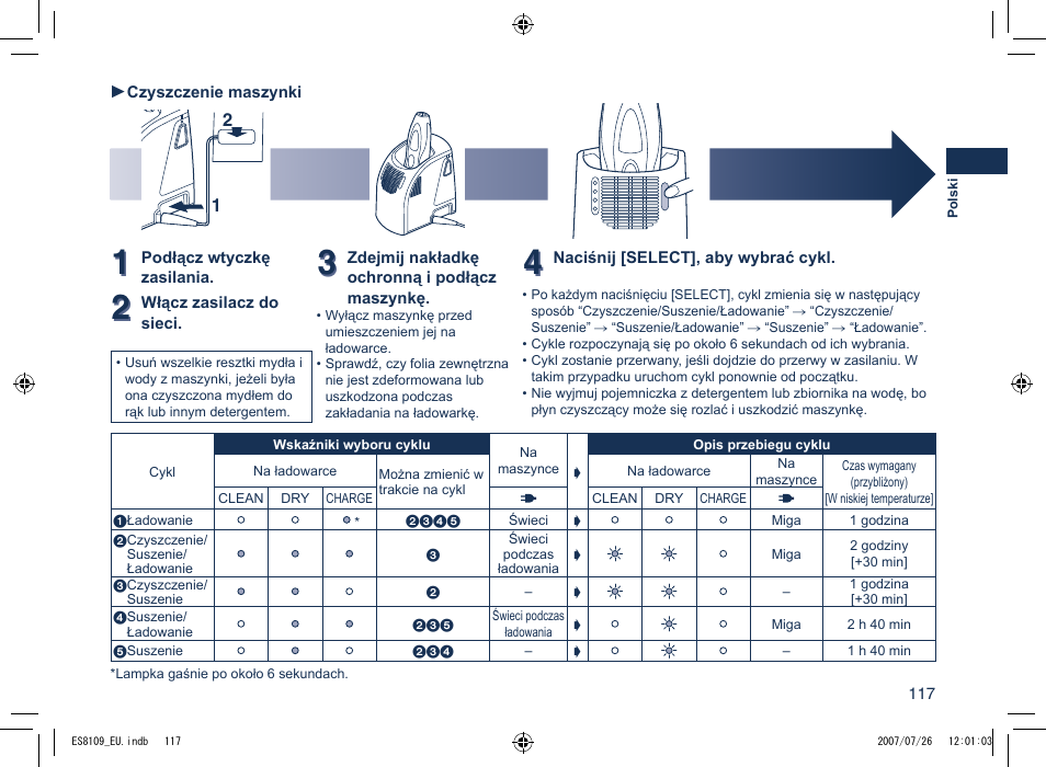 Panasonic ES8109 User Manual | Page 117 / 196