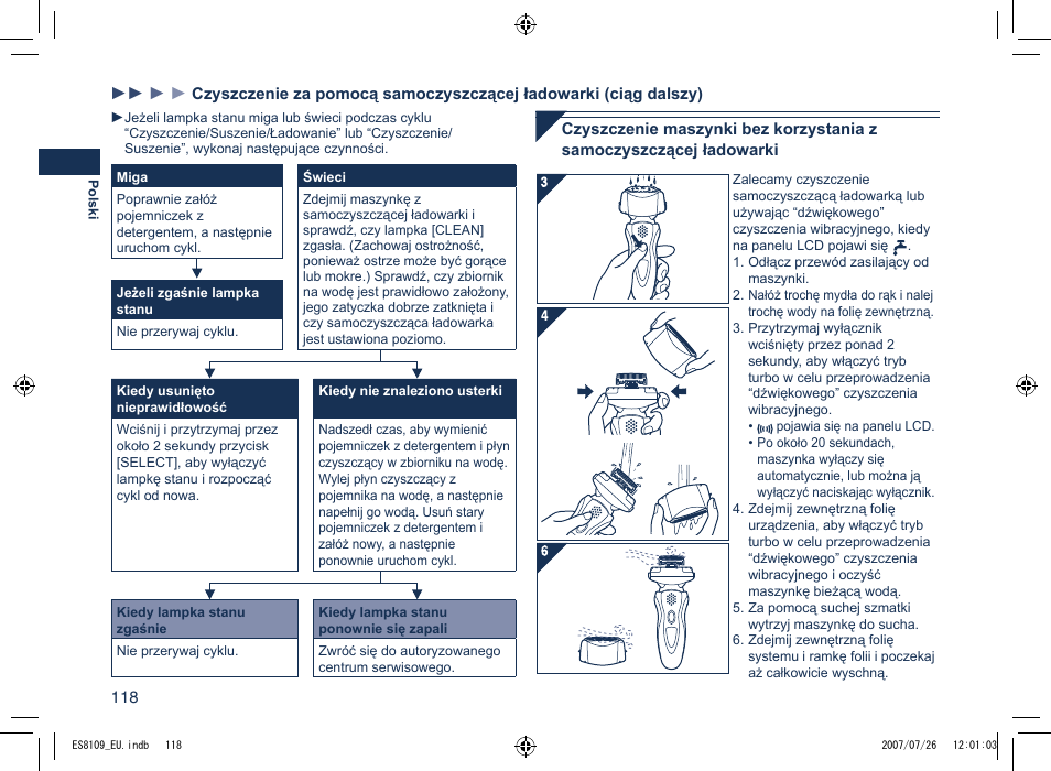 Panasonic ES8109 User Manual | Page 118 / 196