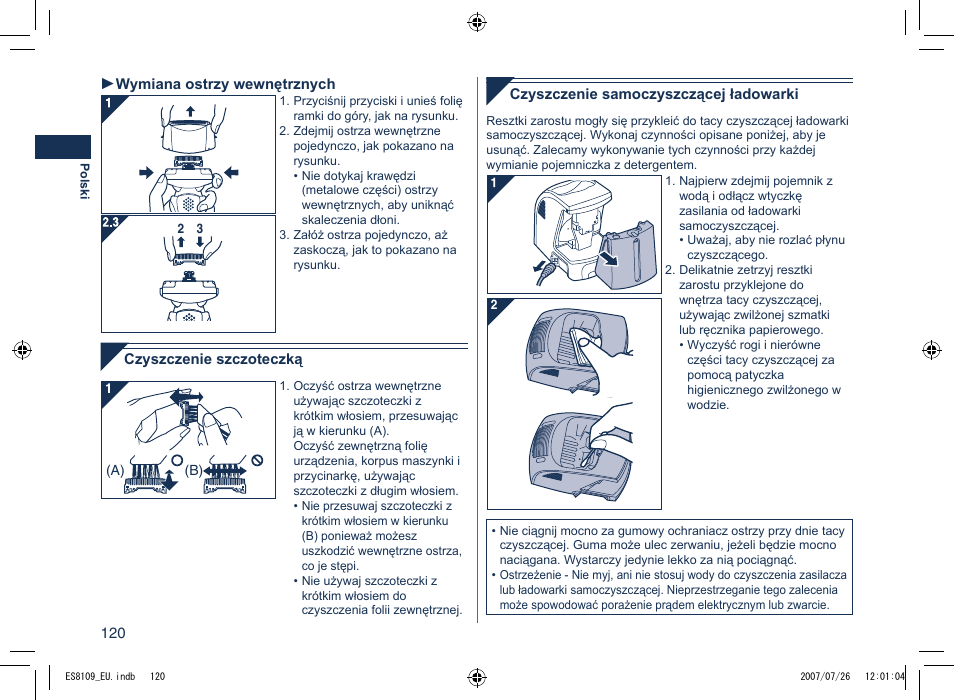 Panasonic ES8109 User Manual | Page 120 / 196