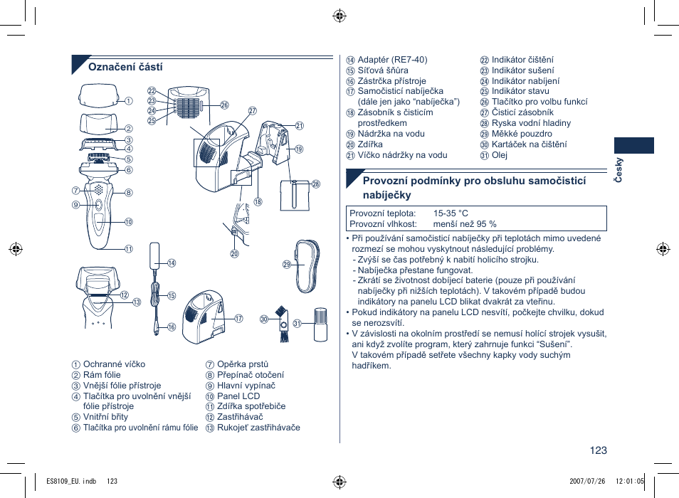 Panasonic ES8109 User Manual | Page 123 / 196