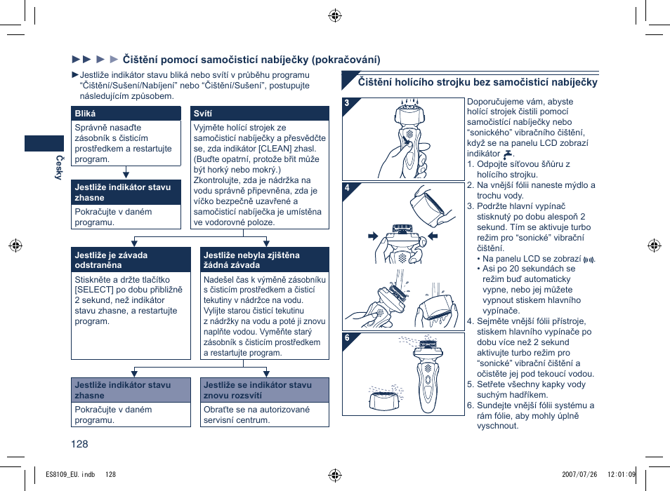 Panasonic ES8109 User Manual | Page 128 / 196