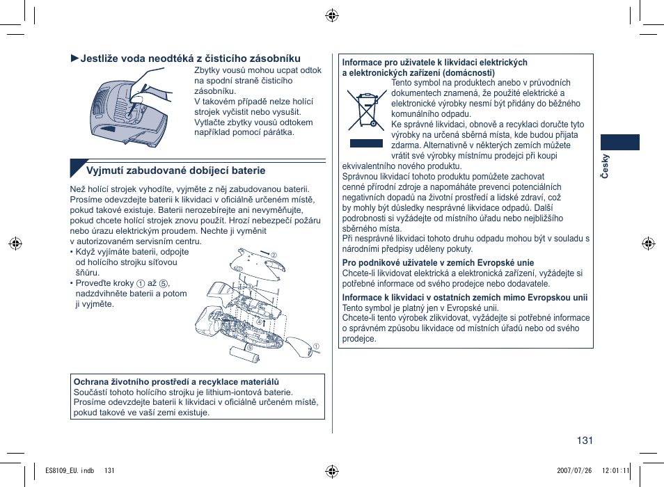 Panasonic ES8109 User Manual | Page 131 / 196