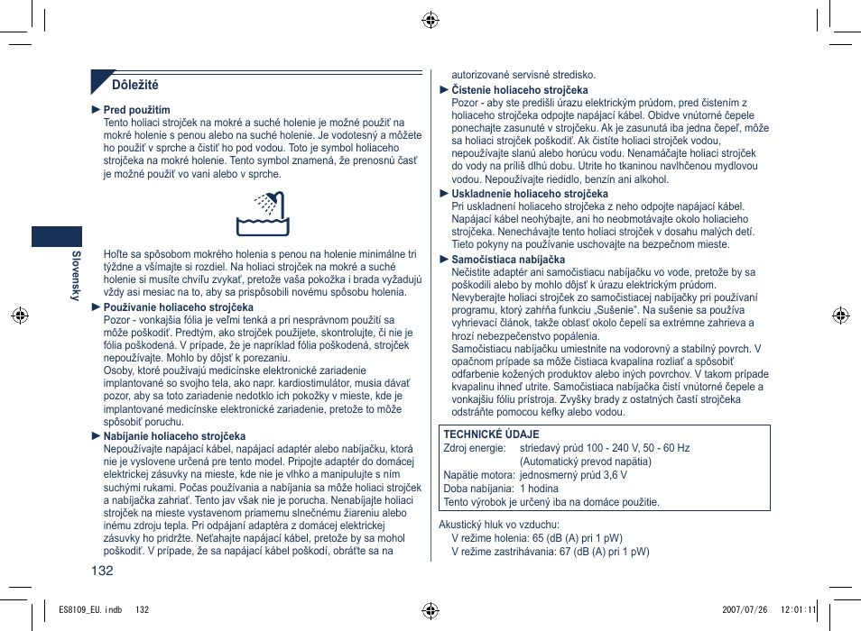 Panasonic ES8109 User Manual | Page 132 / 196