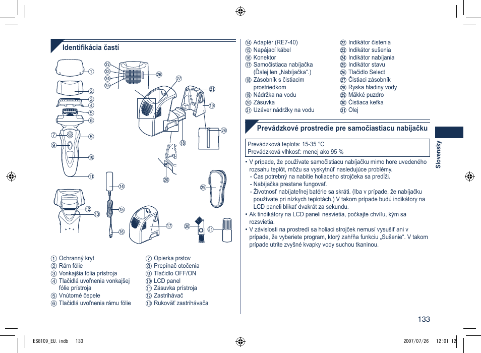 Panasonic ES8109 User Manual | Page 133 / 196