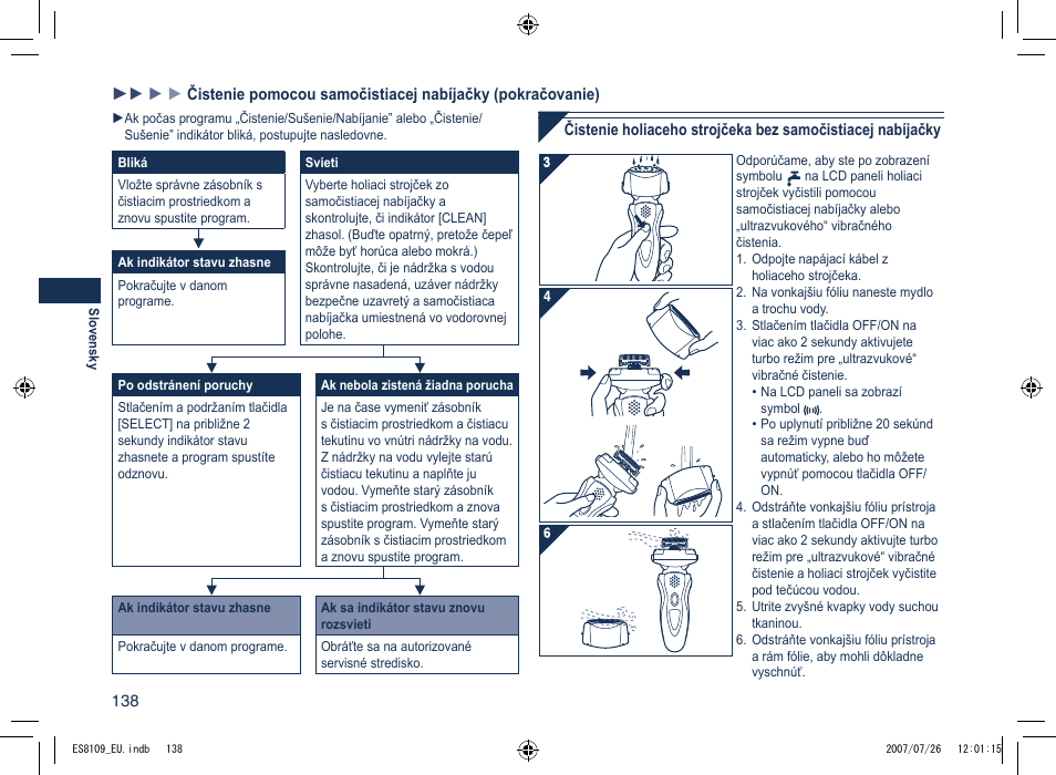Panasonic ES8109 User Manual | Page 138 / 196