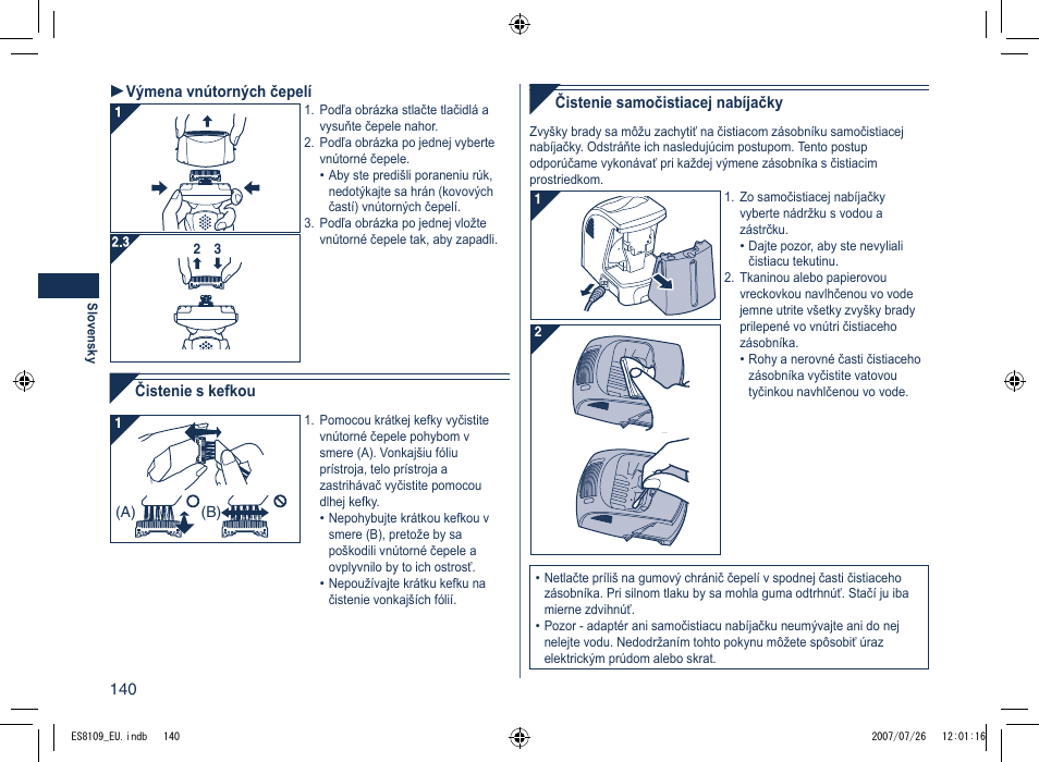Panasonic ES8109 User Manual | Page 140 / 196