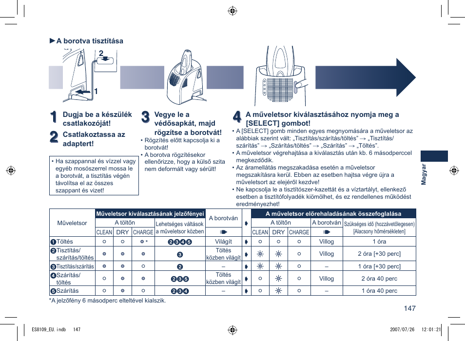 Panasonic ES8109 User Manual | Page 147 / 196