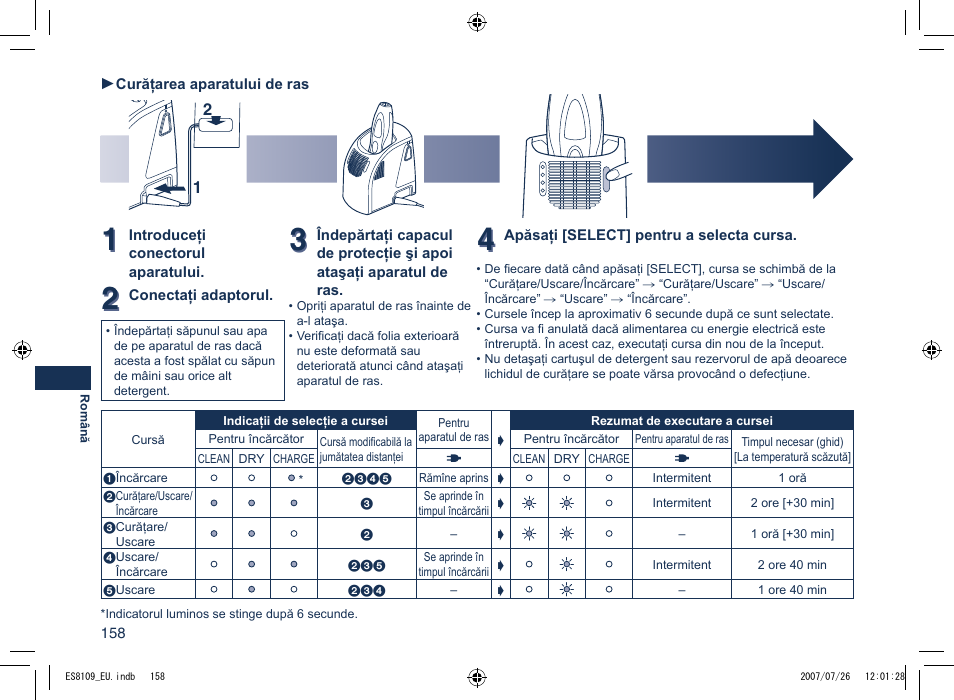 Panasonic ES8109 User Manual | Page 158 / 196