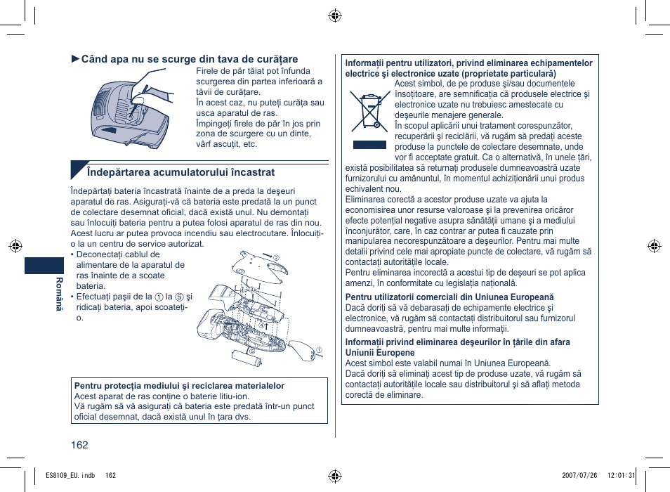 Panasonic ES8109 User Manual | Page 162 / 196
