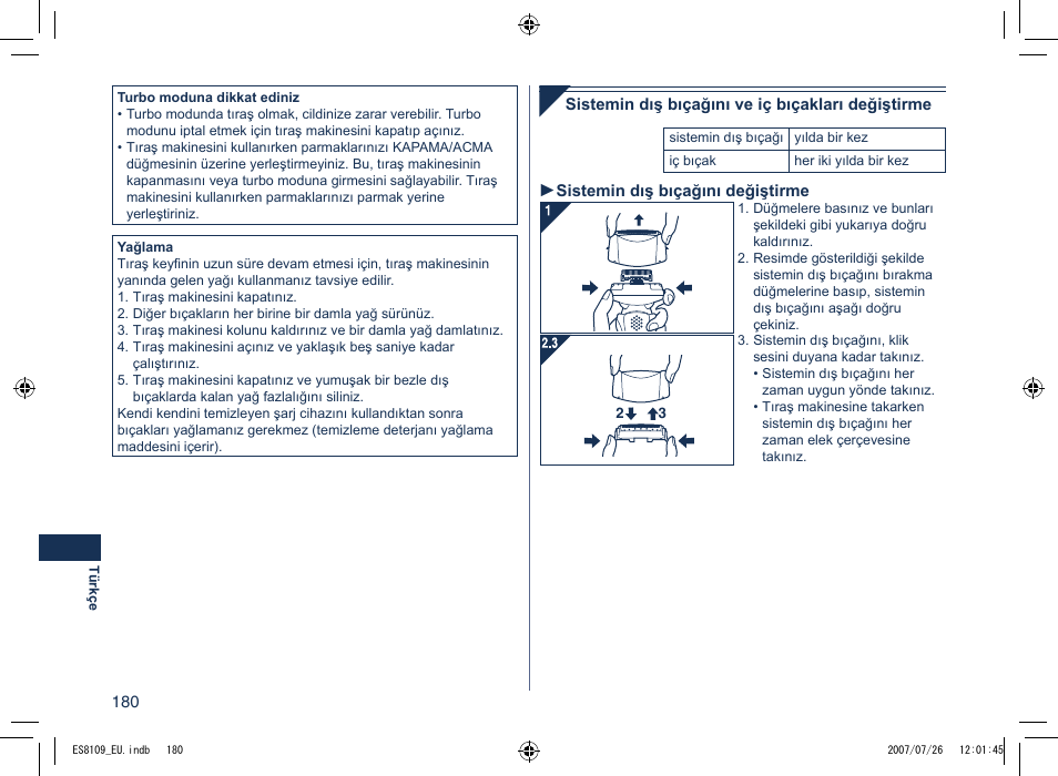 Panasonic ES8109 User Manual | Page 180 / 196
