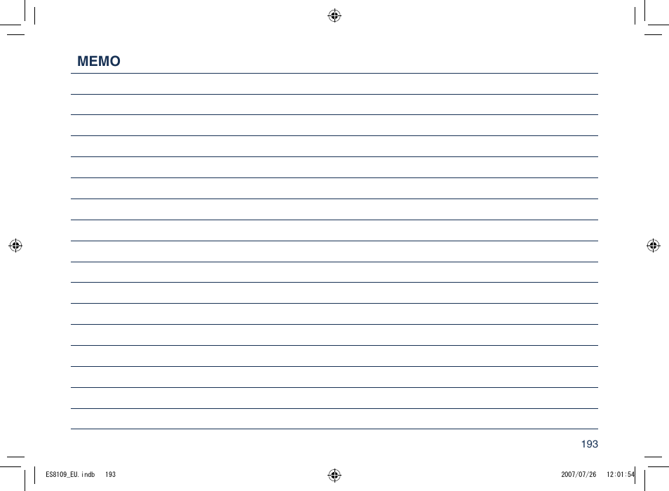 Panasonic ES8109 User Manual | Page 193 / 196