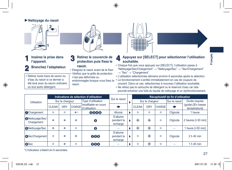 Panasonic ES8109 User Manual | Page 27 / 196