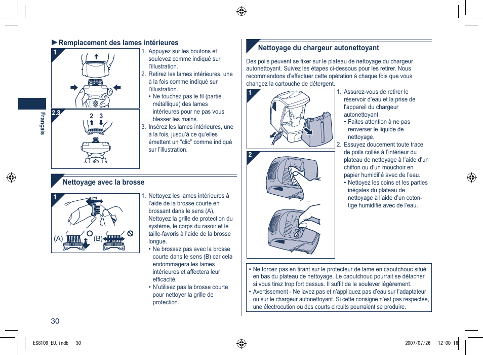Panasonic ES8109 User Manual | Page 30 / 196