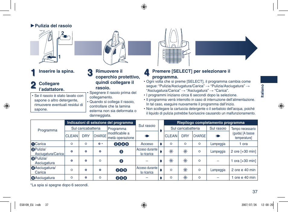 Panasonic ES8109 User Manual | Page 37 / 196