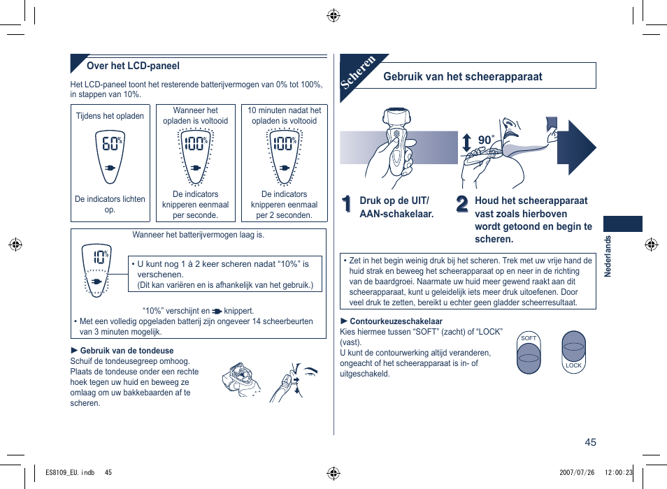 Scher en | Panasonic ES8109 User Manual | Page 45 / 196