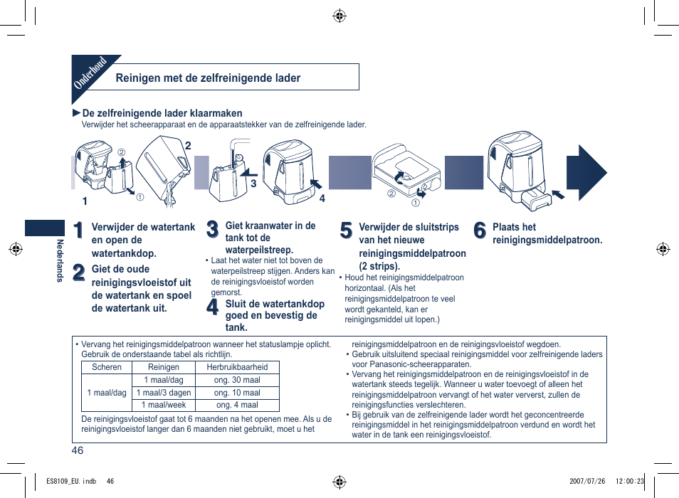 Panasonic ES8109 User Manual | Page 46 / 196