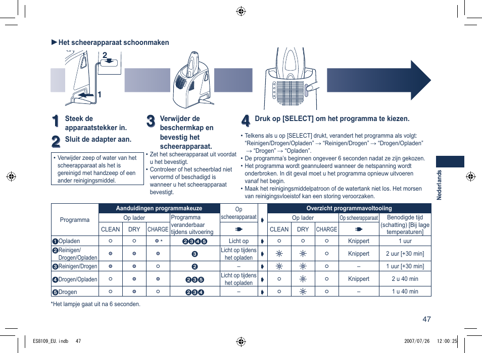 Panasonic ES8109 User Manual | Page 47 / 196
