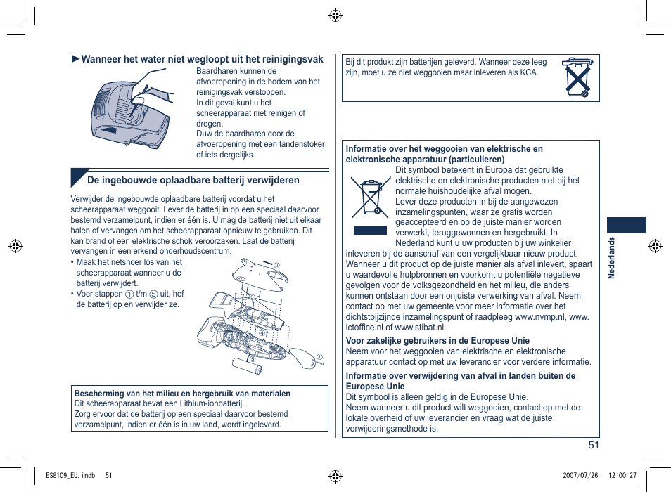 Panasonic ES8109 User Manual | Page 51 / 196