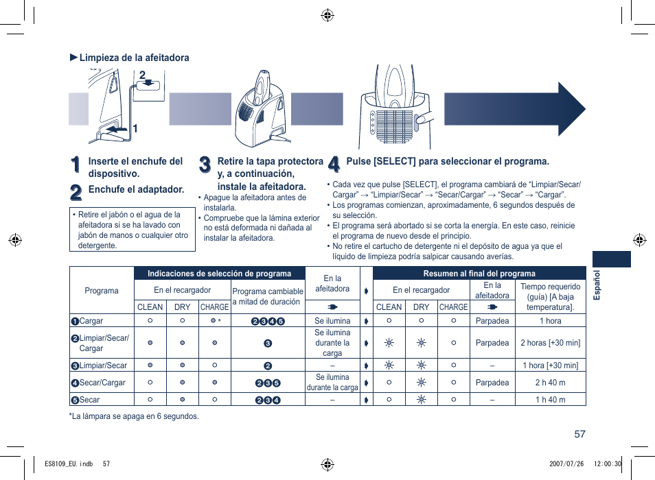 Panasonic ES8109 User Manual | Page 57 / 196