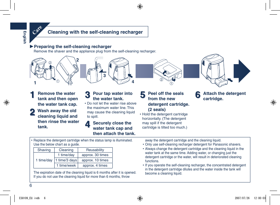 Panasonic ES8109 User Manual | Page 6 / 196