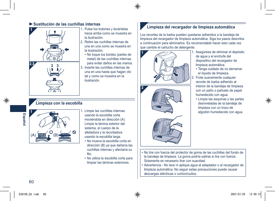 Panasonic ES8109 User Manual | Page 60 / 196