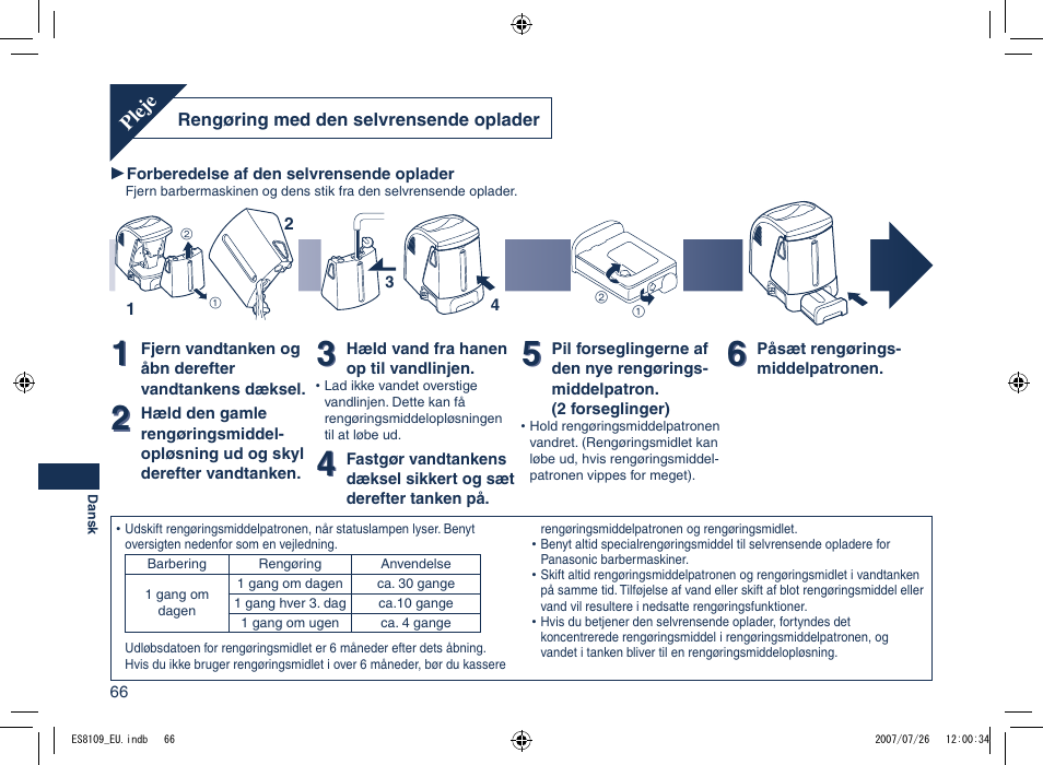 Panasonic ES8109 User Manual | Page 66 / 196