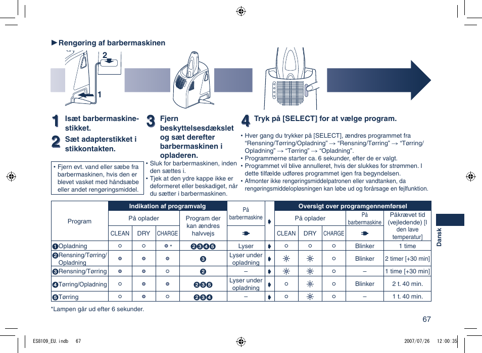 Panasonic ES8109 User Manual | Page 67 / 196