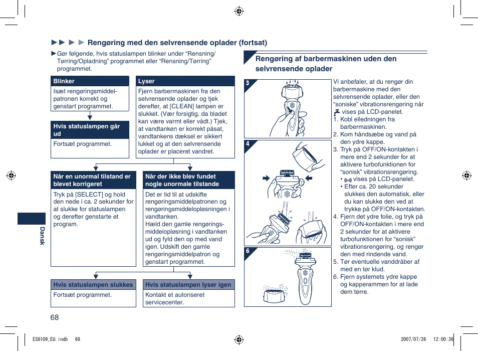 Panasonic ES8109 User Manual | Page 68 / 196