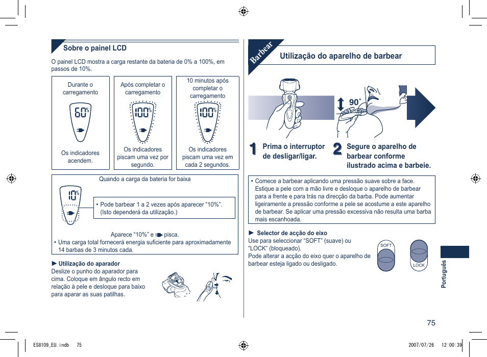 Barbear | Panasonic ES8109 User Manual | Page 75 / 196