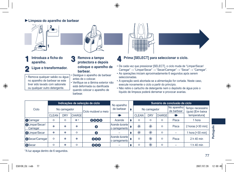 Panasonic ES8109 User Manual | Page 77 / 196