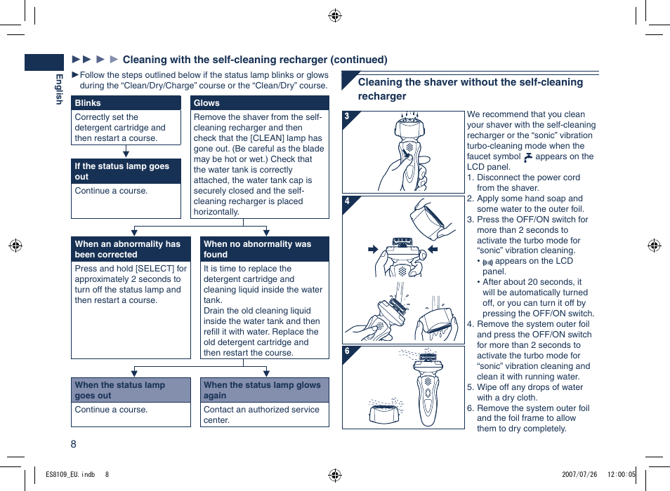 Panasonic ES8109 User Manual | Page 8 / 196
