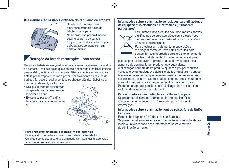 Panasonic ES8109 User Manual | Page 81 / 196