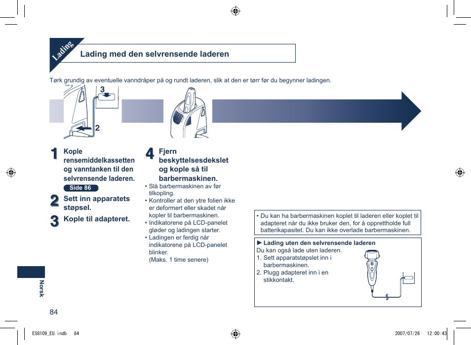 Panasonic ES8109 User Manual | Page 84 / 196