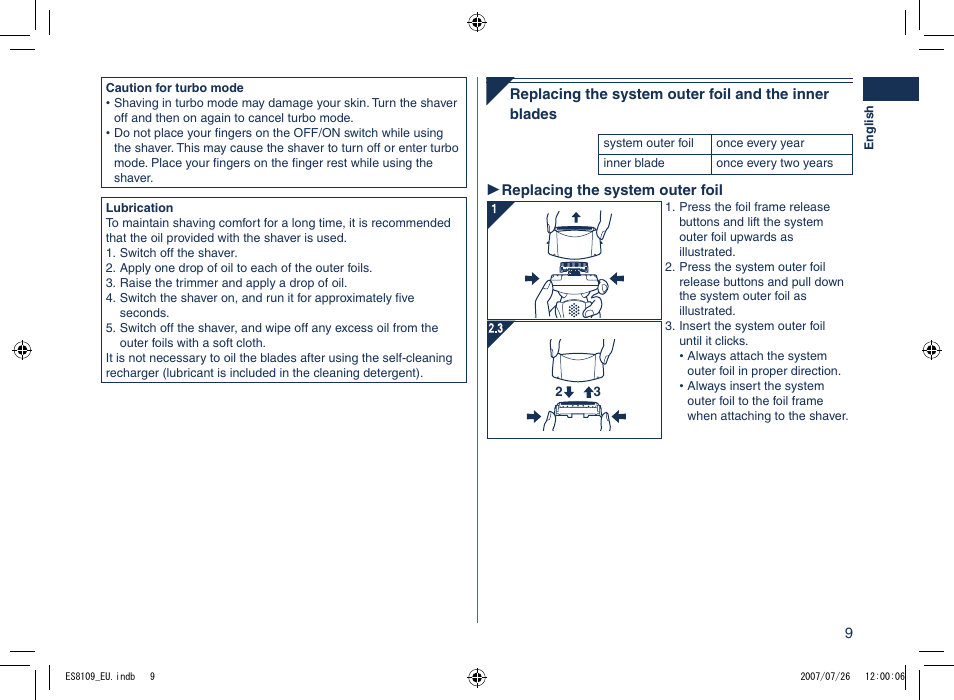 Panasonic ES8109 User Manual | Page 9 / 196